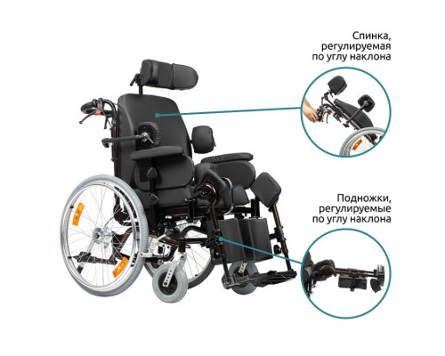 Кресло-коляска для инвалидов Comfort 600 (механическая)