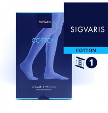 Чулки до паха, Sigvaris Хлопок, CO1, класс компрессии 1, Cotton