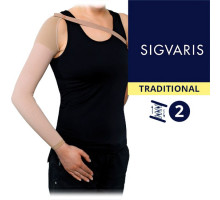 Рукав без перчатки Sigvaris с фиксирующим ремнем, каучук, серия 503, класс компрессии 2