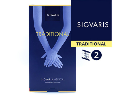 Рукав с перчаткой Sigvaris на манжете, каучук, серия 503, класс компрессии 2