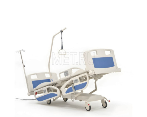 MET TATRA LIGHT II Реанимационная пяти-функциональная кровать с приводами DeWert , с CPR, аккумулятором и удлинением ложа