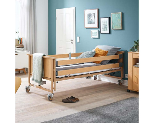 Кровать электрическая Burmeier Dali Standard c деревянными декоративными панелями