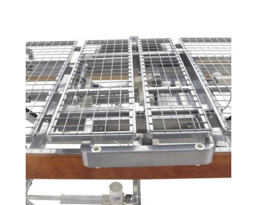 Кровать электрическая Med-Mos DB-2B с поворотным креслом в левую сторону (коричневый)