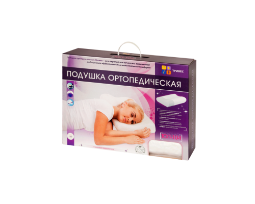 Подушка Тривес ТОП-104 с ребристой поверхностью и эффектом памяти Т.504М