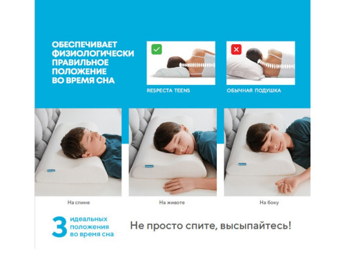 Подушка ортопедическая TRELAX RESPECTA TEENS П05