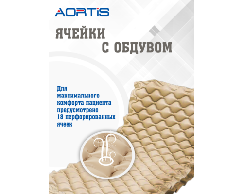 Матрас противопролежневый AORTIS ячеистый M130LP (двойная ячейка)